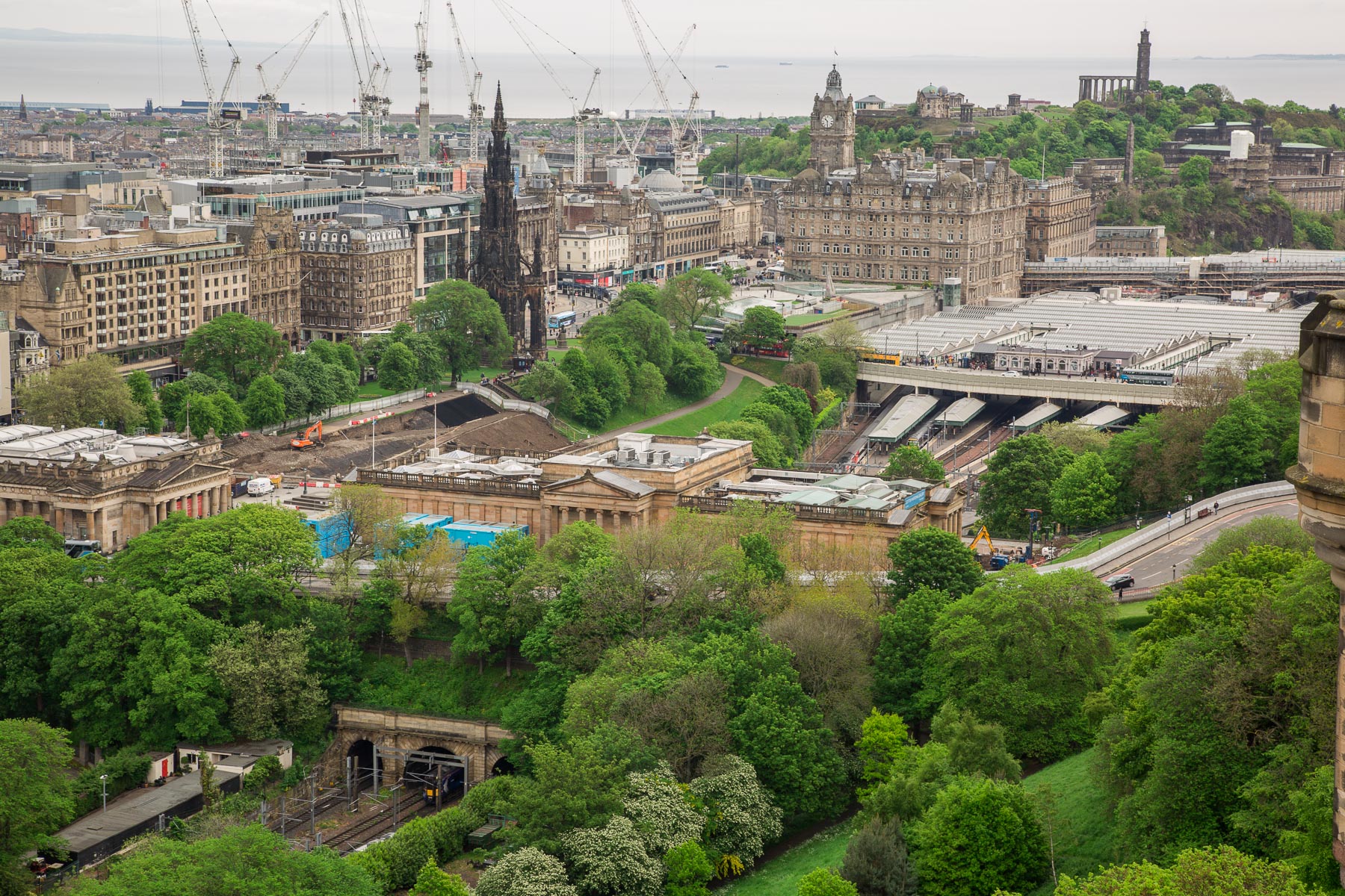 Waverley Train Station, Edinburgh, UK