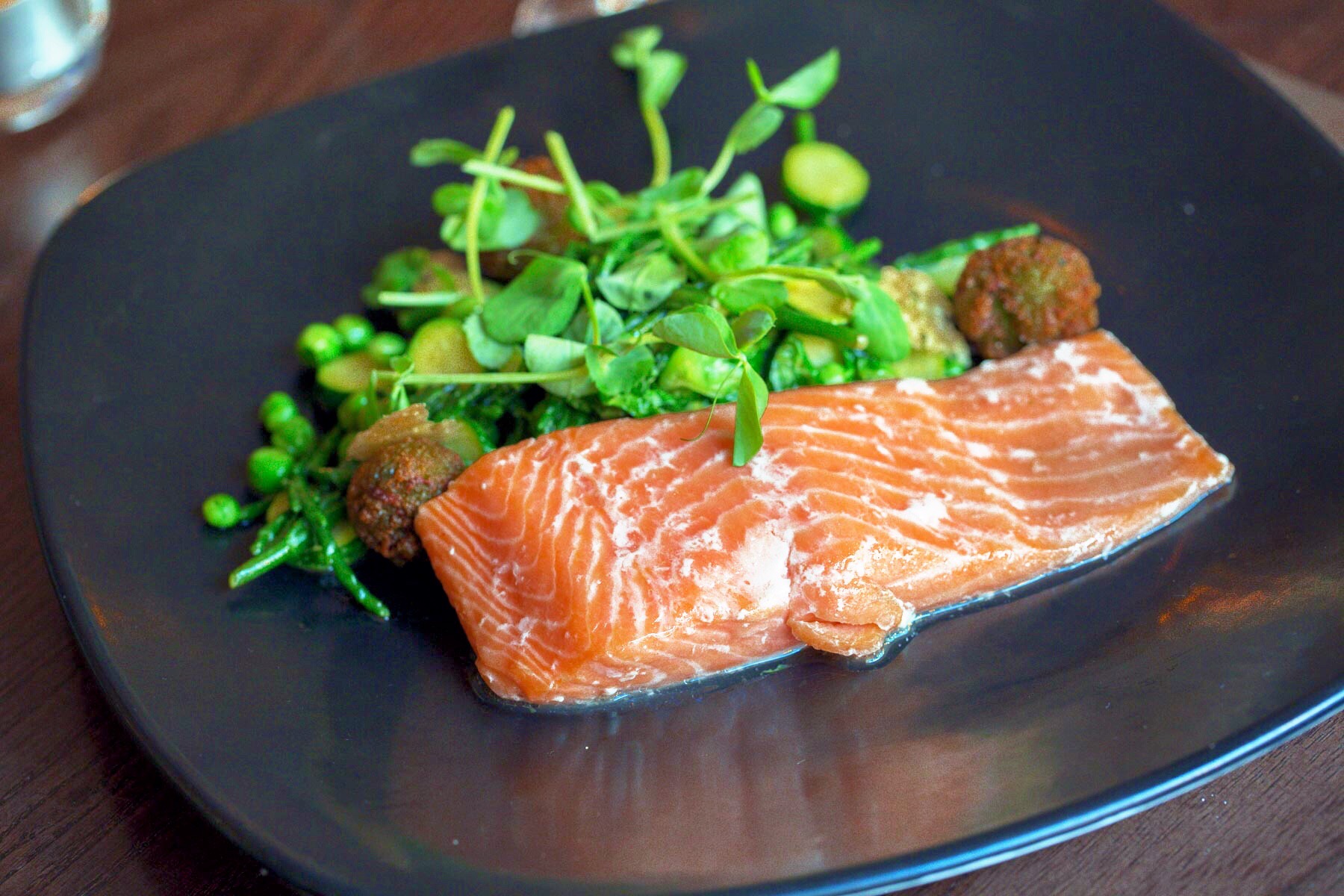 Confit of Sea Trout at Wedgwood in Edinburgh.