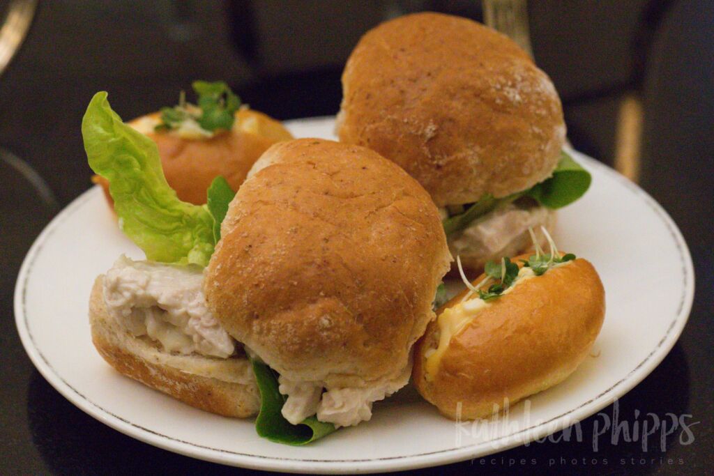 Afternoon tea savories at the Balmoral Hotel, Edinburgh