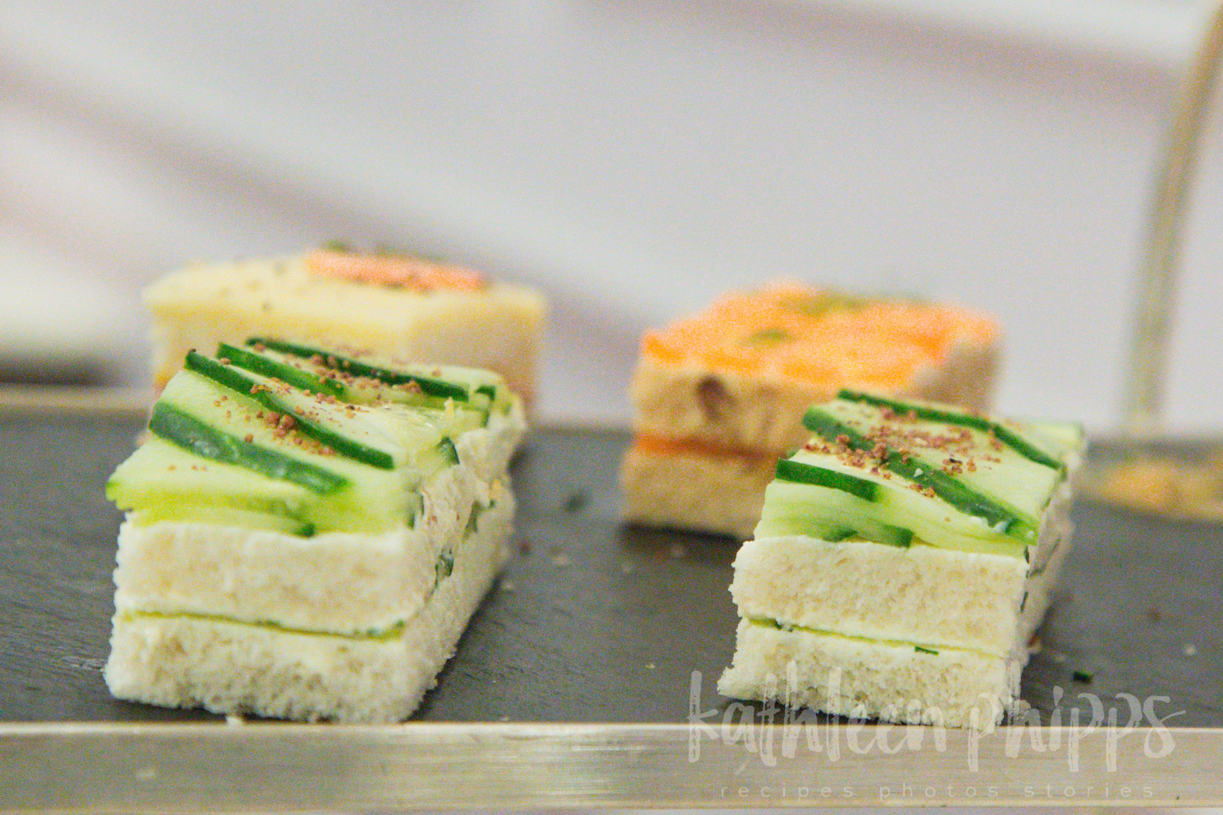 Tea sandwiches at Harrods, London